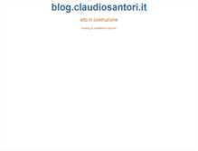 Tablet Screenshot of blog.claudiosantori.it